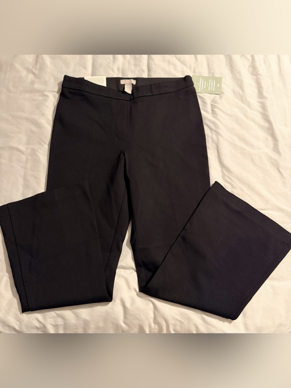 NWT H&Medium Bootcut High Waist Ankle Length Pants in Black Medium